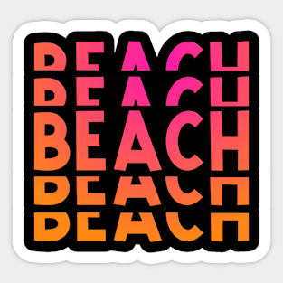 Beach Pink Sticker